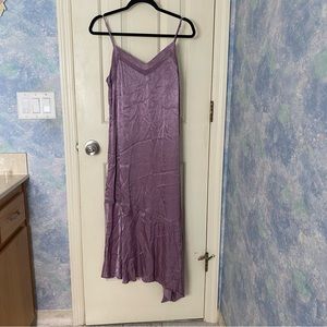 Silky Asymmetrical Midi Dress